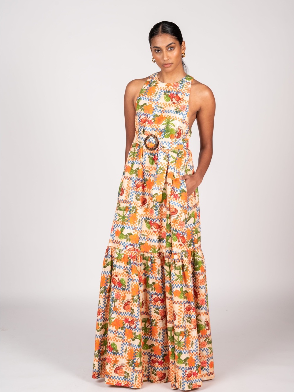 NWT- La Maise Studio-Alani Maxi Dress | Crab Shack- Sz Small